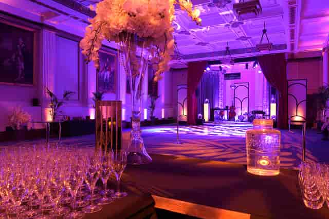 Elegant event space in The Gallery Suite, Freemasons' Hall, perfect for upscale receptions.