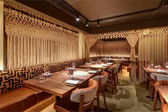 Stylish restaurant interior at The Meat & Wine Co Mayfair, perfect for private dining events.
