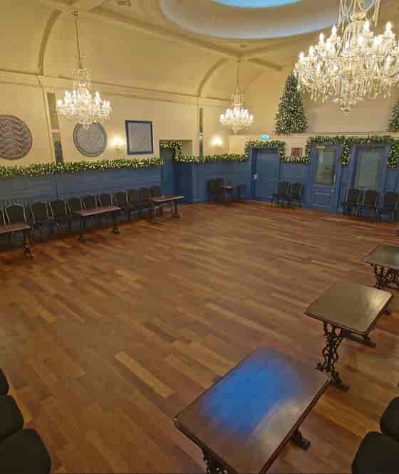 Spacious Function Suite at The Counting House, ideal for meetings and gatherings.