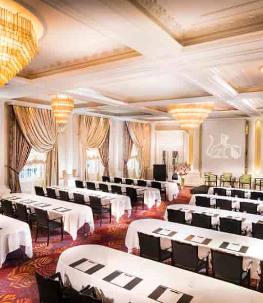 Elegant meeting space at Le Petit Palais, perfect for corporate events and conferences.