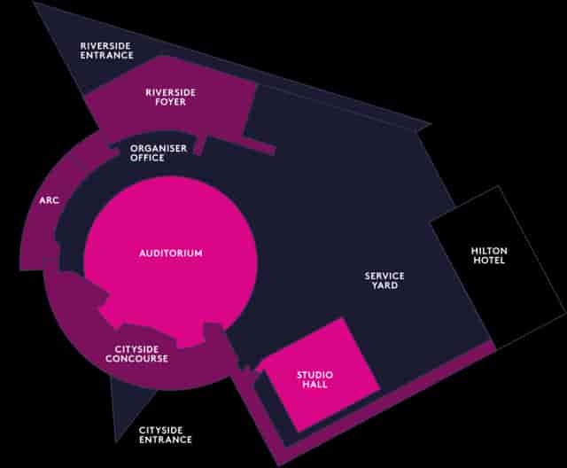 Boardroom 2 floor plan at ICC Belfast for efficient event layout and attendee flow.