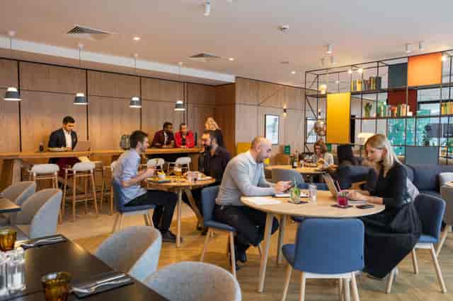 Modern restaurant interior at 5 Cavell St Kitchen, ideal for networking events and meetings.