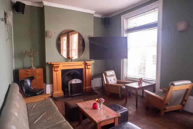 Cozy meeting space in Pub on the Park, ideal for gatherings and presentations.