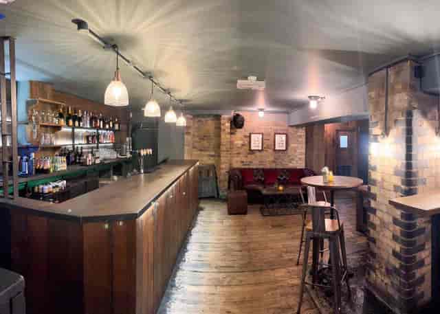 Basement Bar at The Clerkenwell Tavern, industrial-chic venue for networking events and VIP buyouts.