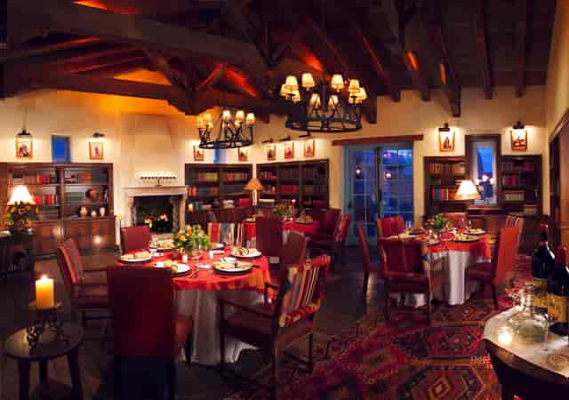 Elegant dining space at Hermosa Inn, ideal for intimate gatherings and corporate events.