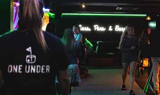 GlasVegas venue in Glasgow with neon lights, perfect for networking events and parties.