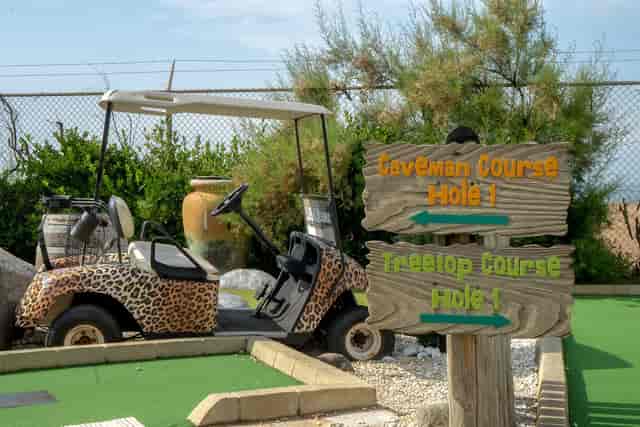 Treetops mini-golf course in Brighton, ideal for team-building and family events.