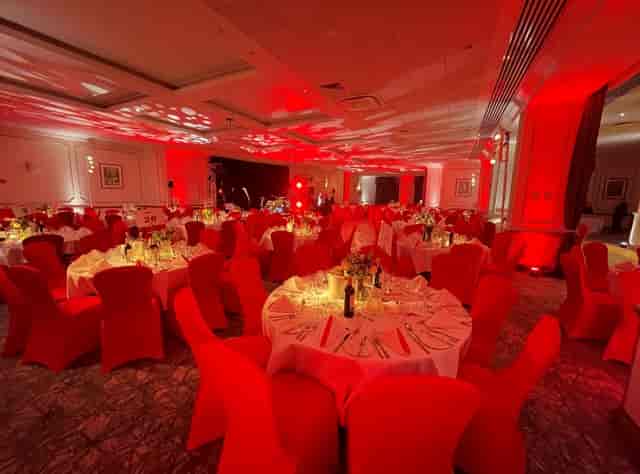 Wessex Suite at Mercure Grand Bristol, elegant event space for banquets and corporate events.