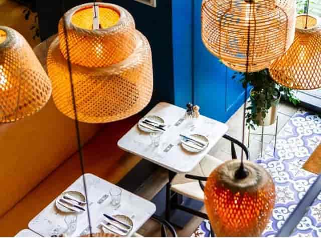 Stylish dining space at Salt & Plum Restaurant, perfect for intimate gatherings and events.