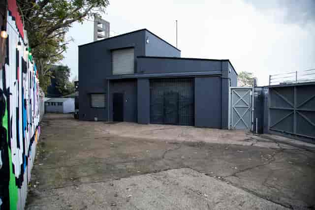 Modern industrial venue Studio 2 in Bow Bunker, ideal for unique events and gatherings.