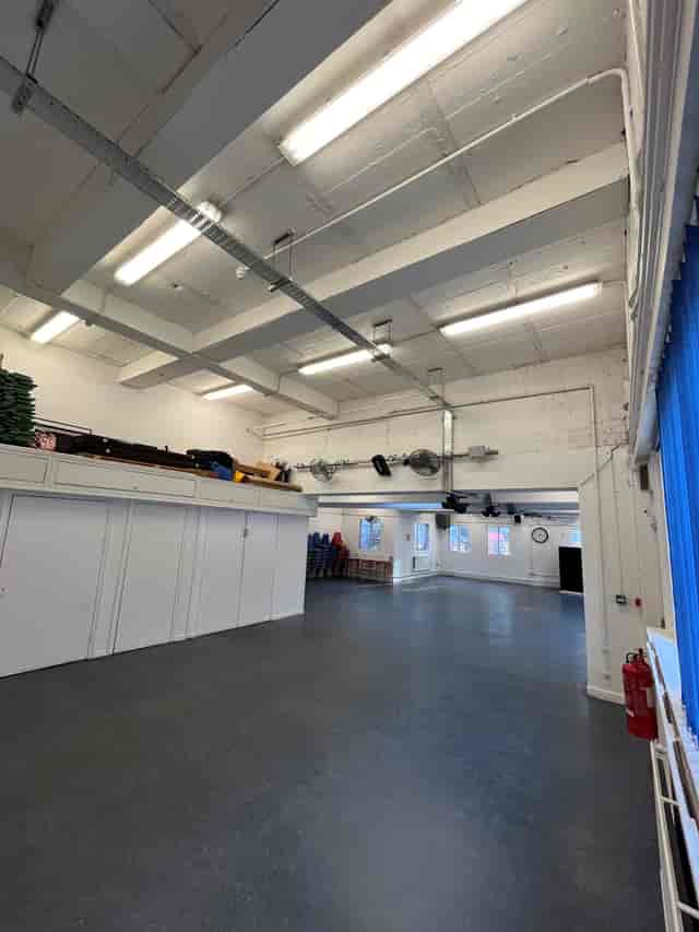 Main Hall at VGCC with high ceilings, perfect for workshops and gatherings.