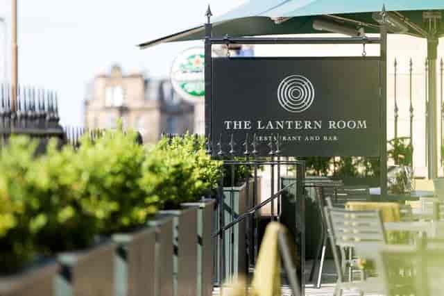 Private dining room at The Lantern Room, ideal for casual meetings and networking events.