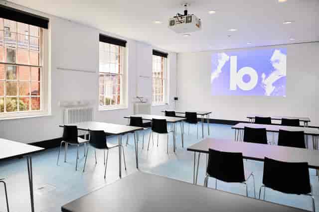 Garden Room at The Bluecoat: modern meeting space with natural light for workshops and training.