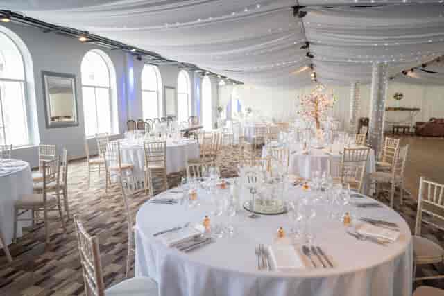 Elegant event space at Eskmills Venue, perfect for weddings and formal gatherings.