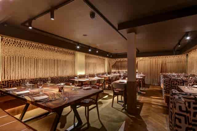Stylish private dining room at The Meat & Wine Co. for corporate events and gatherings.