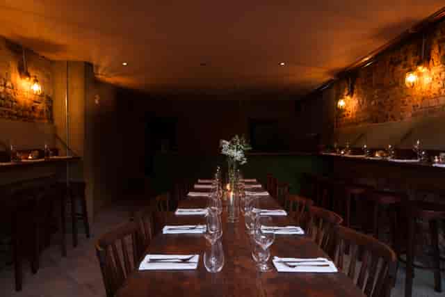 Private dining wine cellar 