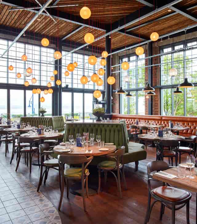 Tivoli Room at Bistrot Pierre Mumbles, modern decor for events and gatherings.