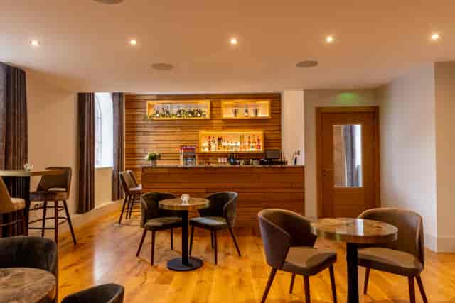Stylish bar at Hope Street Hotel, ideal for networking events and gatherings.