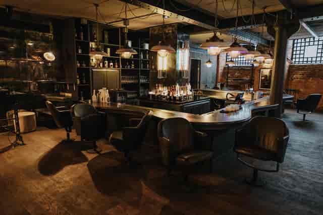 Stylish industrial bar in Brix Ldn, perfect for cocktail receptions and networking events.