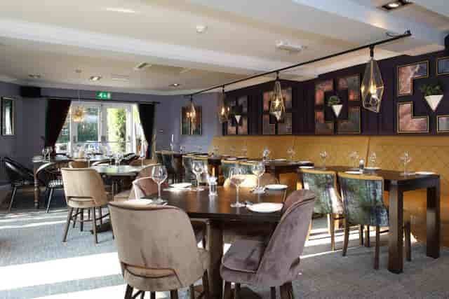 Snooker Room at The Arkley Club: elegant dining space for private dinners and corporate events.
