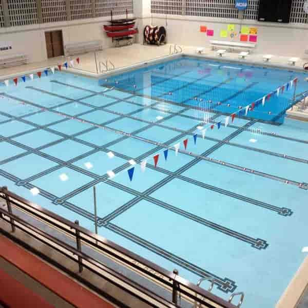 Mile End Park Leisure Centre swimming pool, ideal for aquatic events and competitions.