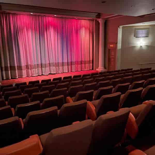 Curzon Richmond Cinema stage with plush seating, perfect for presentations and performances.
