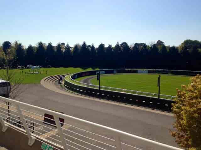 Premier Suite at Kempton Park Racecourse, spacious outdoor venue for events and receptions.