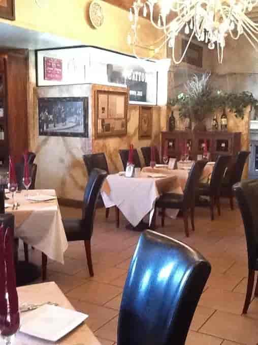 Intimate dining area at Aliotta's Via Firenze, perfect for private events and networking.