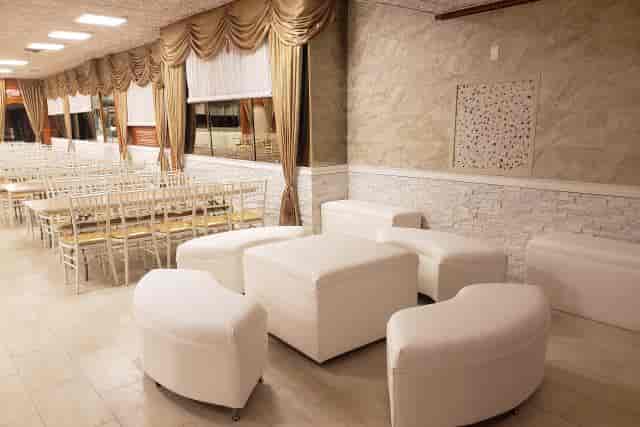Ridgewood Hall event venue with elegant decor, ideal for corporate meetings and social gatherings.
