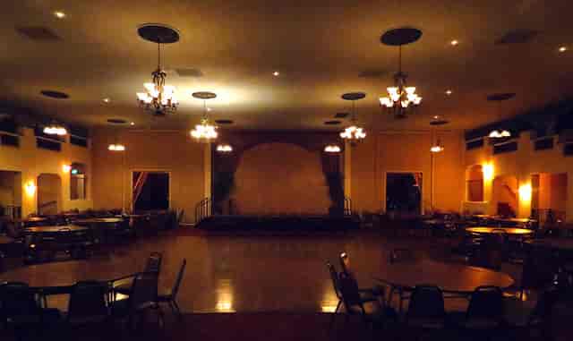Elegant bar area in The State Room, perfect for banquets and conferences.