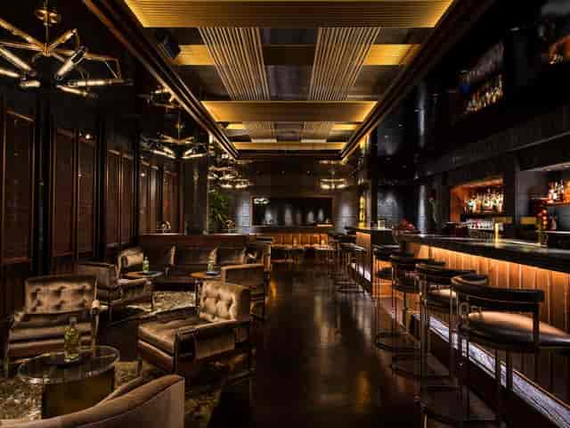 Sophisticated lounge at Italian America Social Club, perfect for networking events and gatherings.