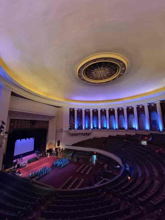 Elegant auditorium in Oakland Scottish Rite Center, perfect for events and performances.