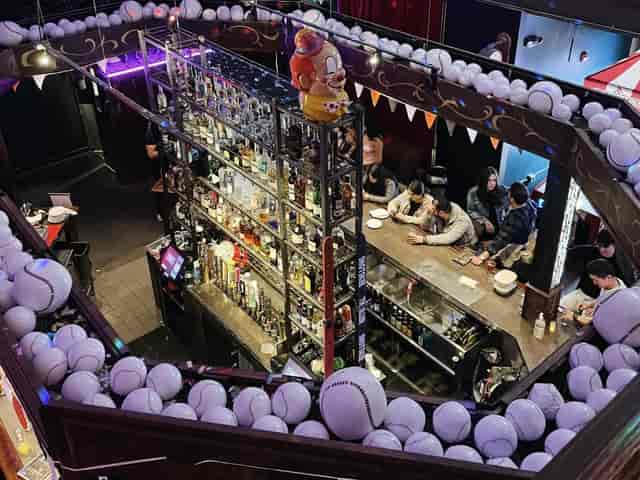Vibrant Ringmasters bar at Silver Star Social Club, perfect for networking events and gatherings.