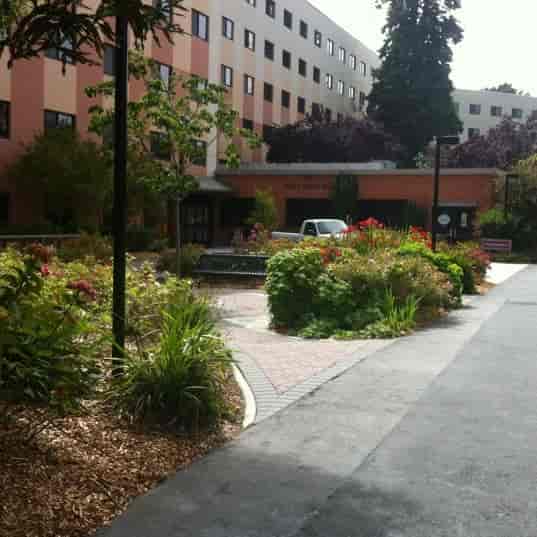 Mary Park Hall outdoor space at San Francisco State University, ideal for events and networking.