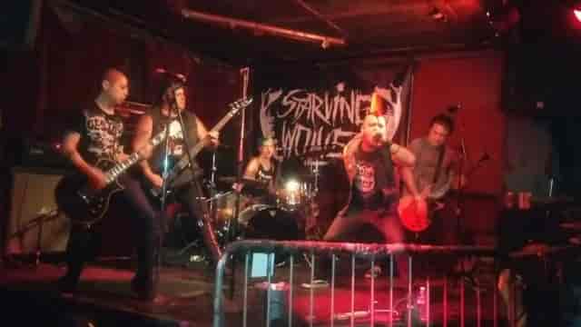 Live band performing on small stage at Thee Parkside music event.