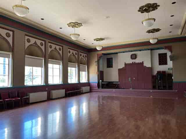Spacious Lake Merritt Dance Hall 3 with large windows, perfect for weddings and conferences.
