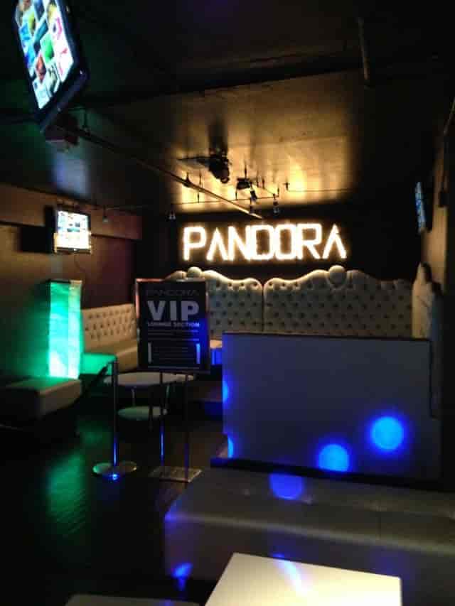 Stylish Pandora Karaoke lounge with plush seating, ideal for private parties and events.