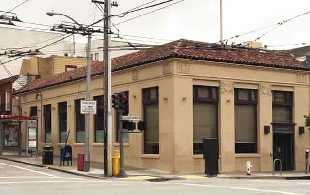 Charming Nopa restaurant with large windows, perfect for intimate gatherings and events.
