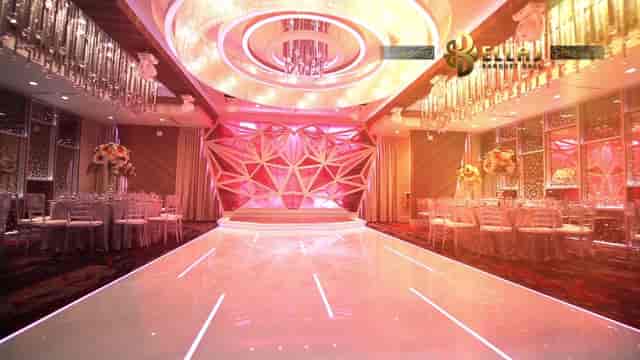 Elegant Grand Ballroom at Bellaj Banquet Hall, perfect for weddings and corporate events.