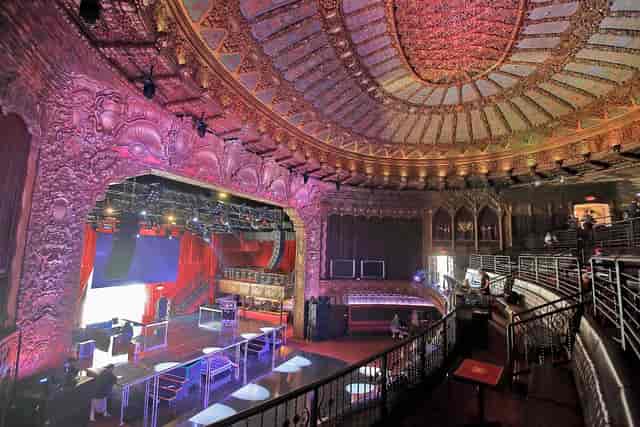 Confessional at The Belasco: ornate event space with grand ceiling for conferences and galas.