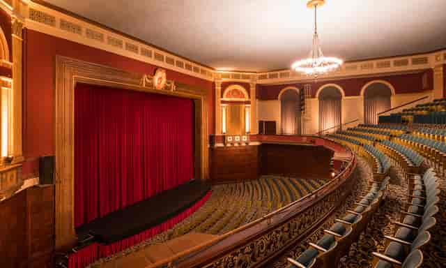 Broadway-style theater at The Ebell of Los Angeles with elegant architecture for events.