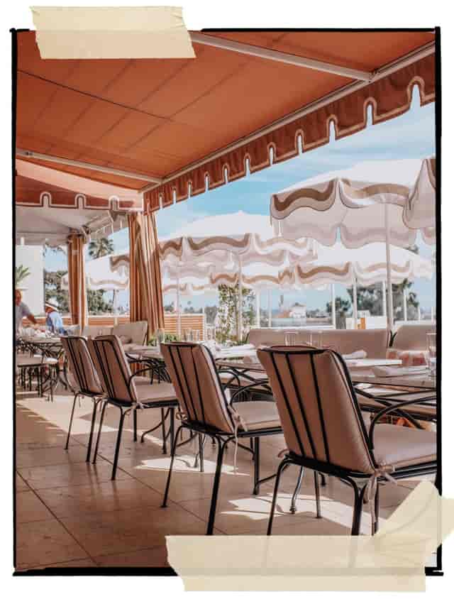 Stylish outdoor dining area in Norah, perfect for networking lunches and events.