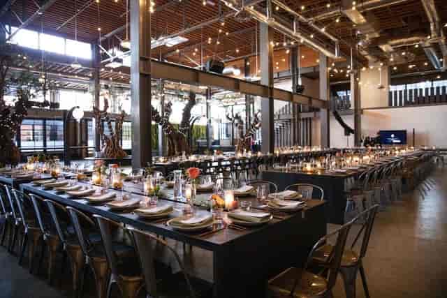 Elegant dining setup at Main Bar, Venue 808 for corporate events and weddings.