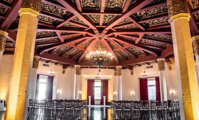 Elegant event space in The Don Room, featuring ornate architecture for upscale gatherings.