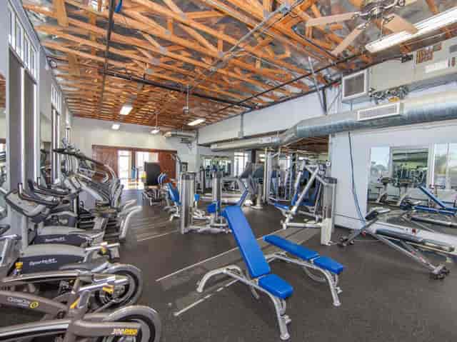 Gymnasium at Coronado Community Center, bright space for wellness retreats and corporate events.