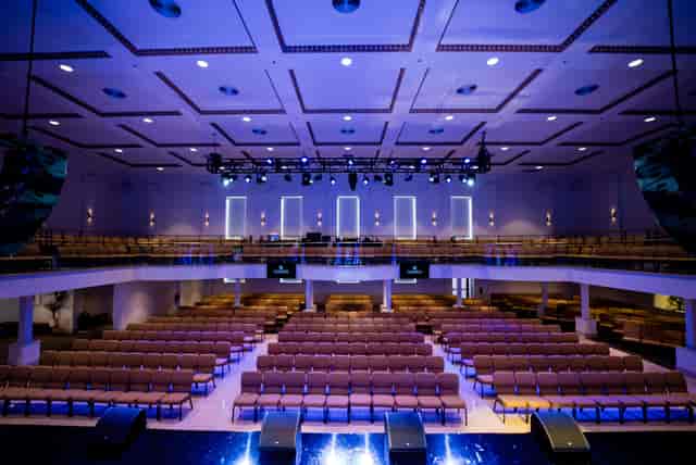 Social Halls in Ovation Square with tiered seating, perfect for conferences and performances.