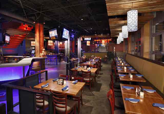 Modern lounge in iXtapa Cantina, perfect for corporate meetings and social events.