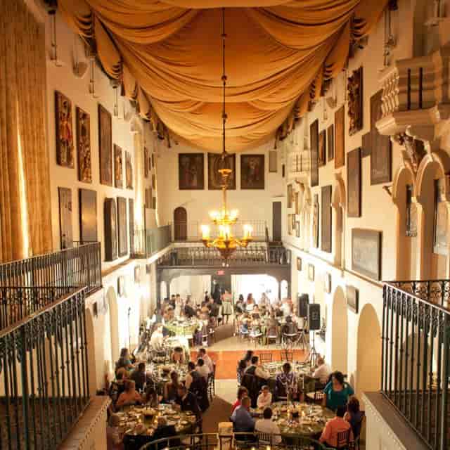 Spanish Art Gallery at Mission Inn: elegant event space for banquets and celebrations.