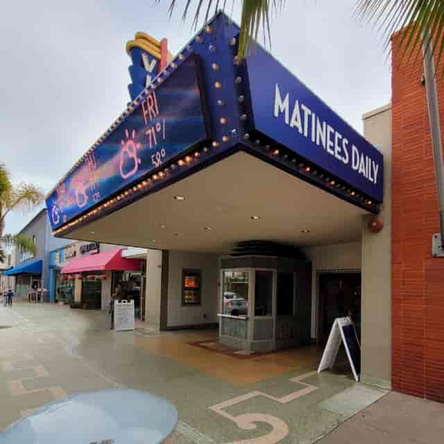 Naval Base San Diego Lowry Theater marquee for film screenings and community events.