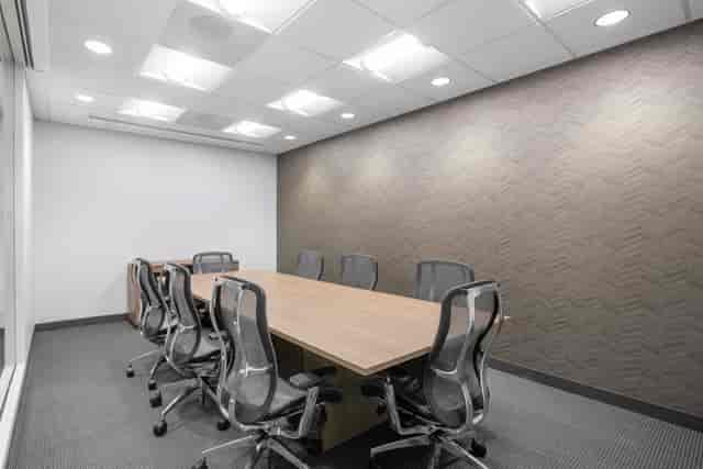Modern conference room at 2447 Pacific Coast Highway for collaborative meetings and events.